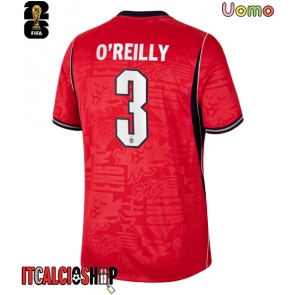 Inghilterra Nico O'Reilly #3 Seconda Maglia Mondiali 2026 Manica Corta